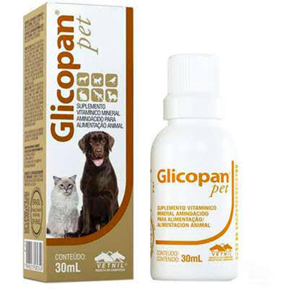 Suplemento Vitamínico Vetnil Glicopan Pet em Gotas 30 ML