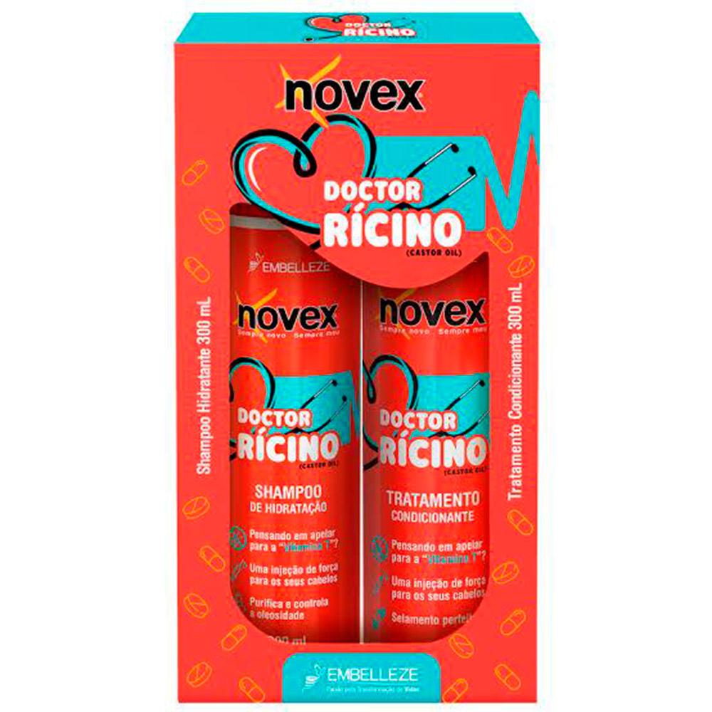 Shampoo e Condicionador Novex Doctor Rícino KIT