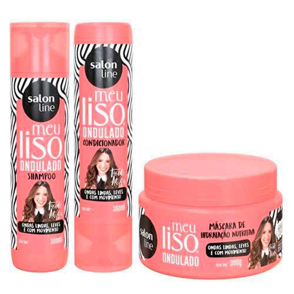Kit Meu Liso Ondulado Shampoo + Máscara - Salon Line