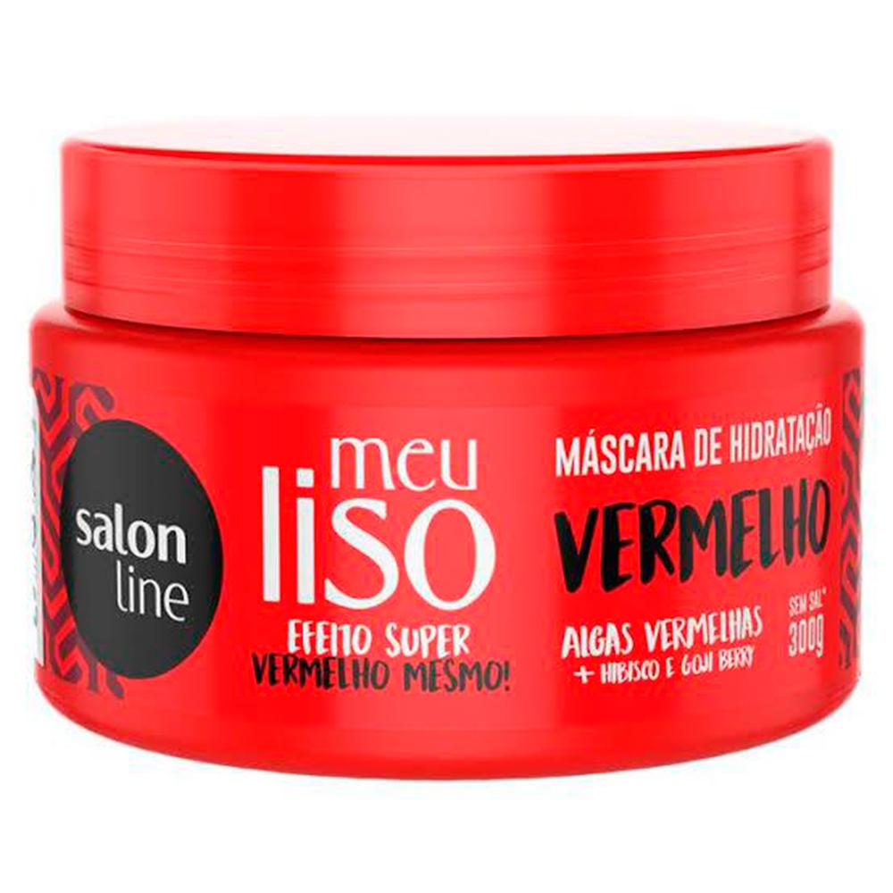 Máscara Meu Liso Vermelho Super Vermelho Salon Line 300g