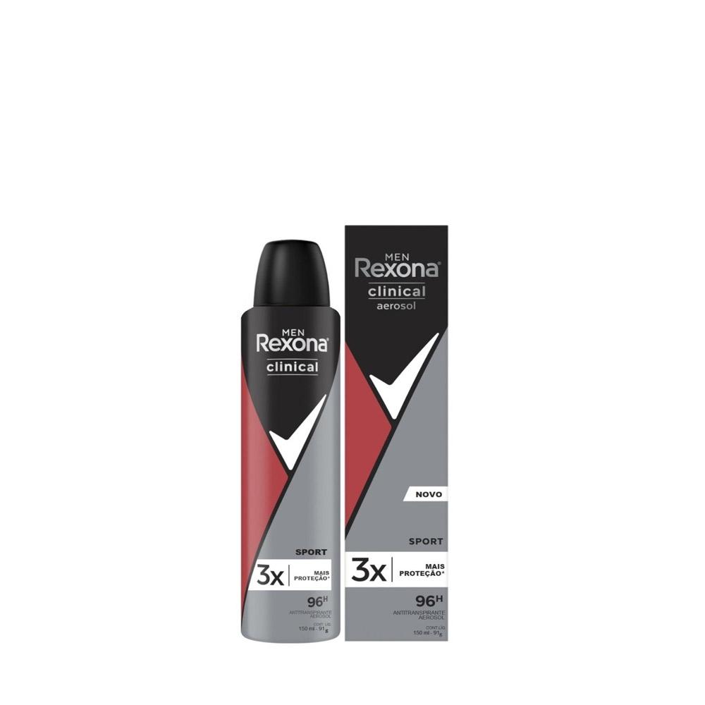 Desodorante Rexona Aerossol Sport Clinical Men 150ml