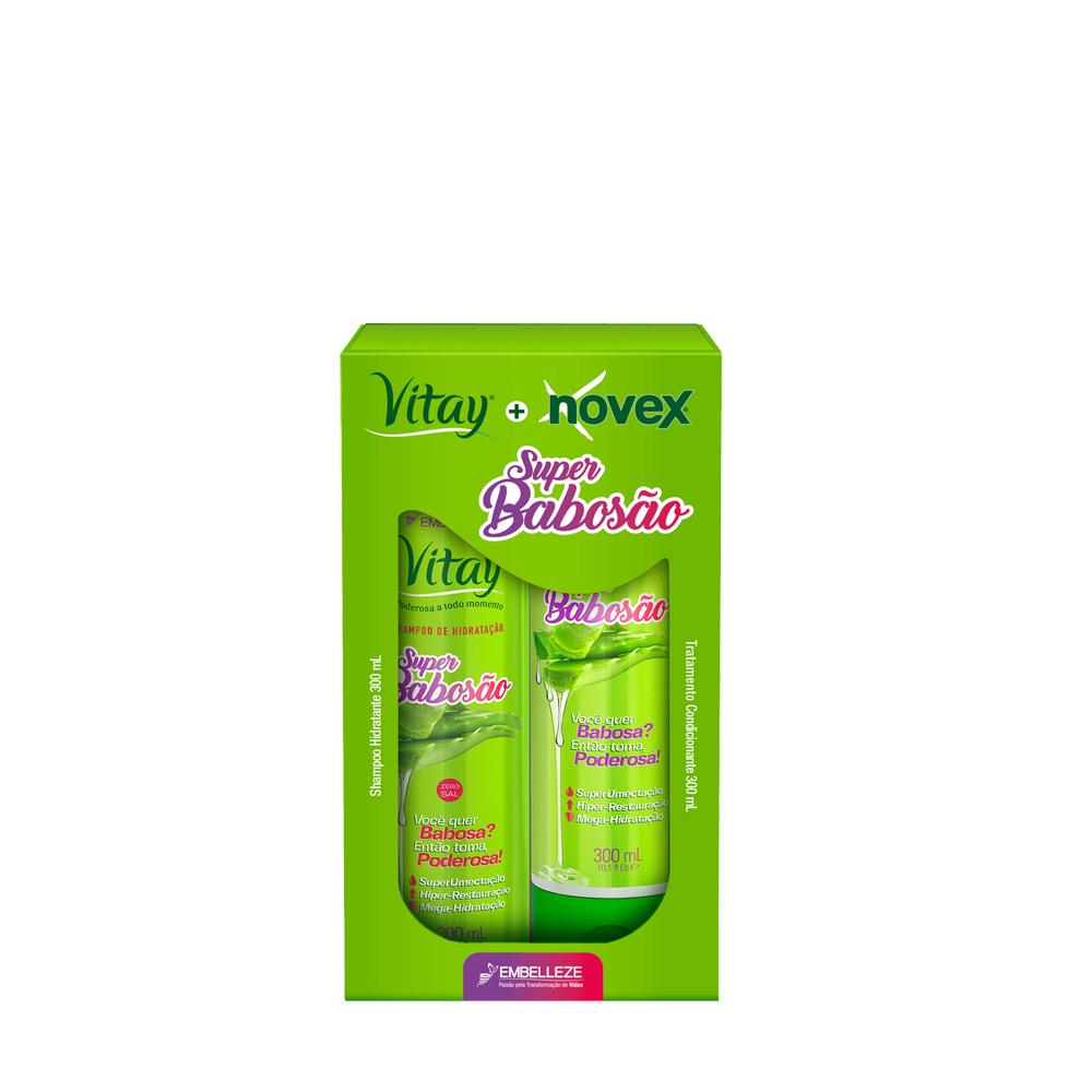 Kit Novex Vitay Super Babosão Shampoo e Condicionador - 300ml