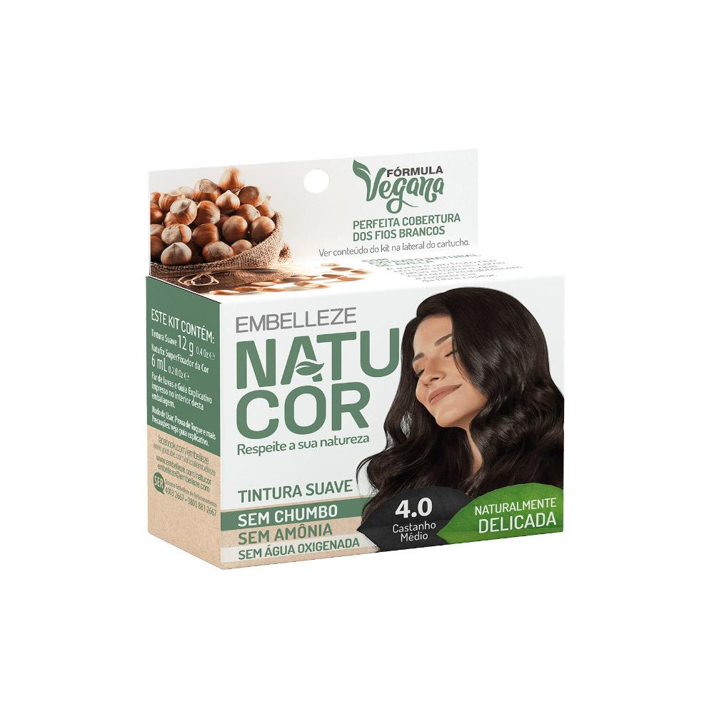 Coloração Natucor Naturalmente Delicada 4.0 Castanho Médio