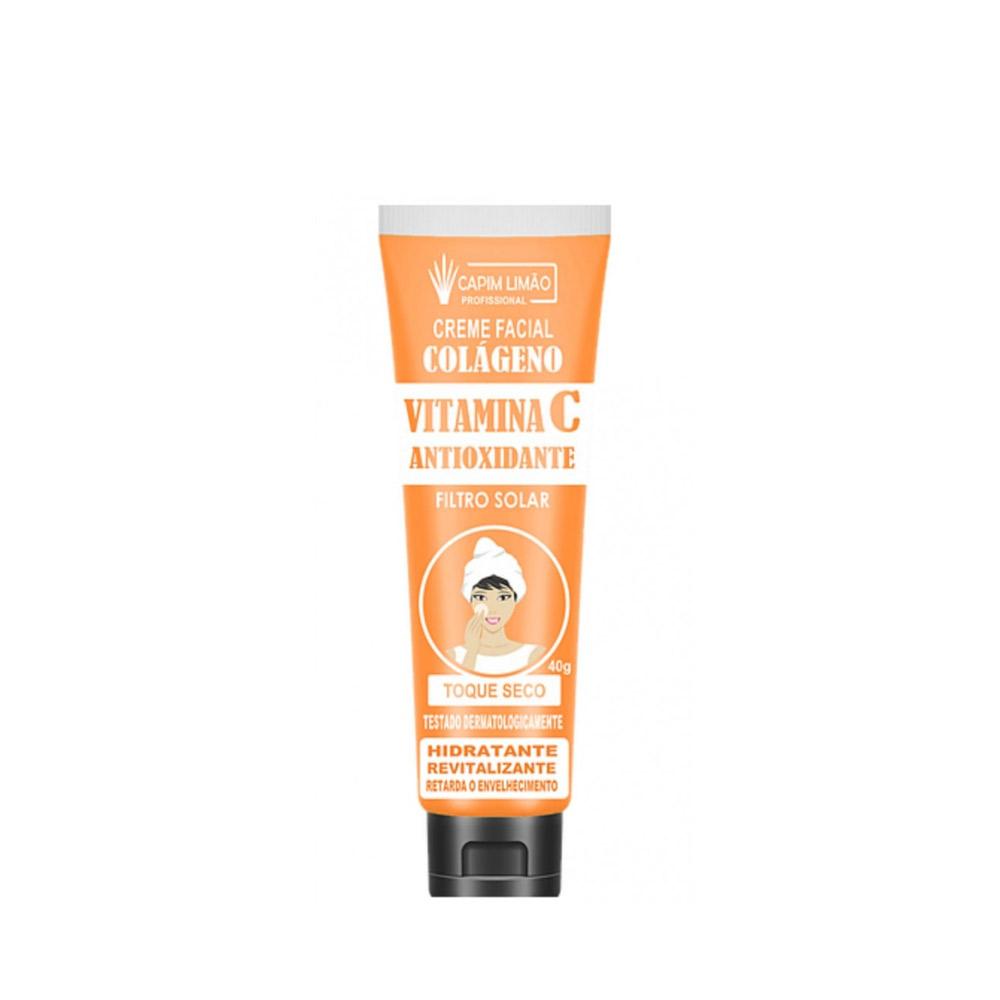 Capim Limão Creme Facial Vitamina C -40g