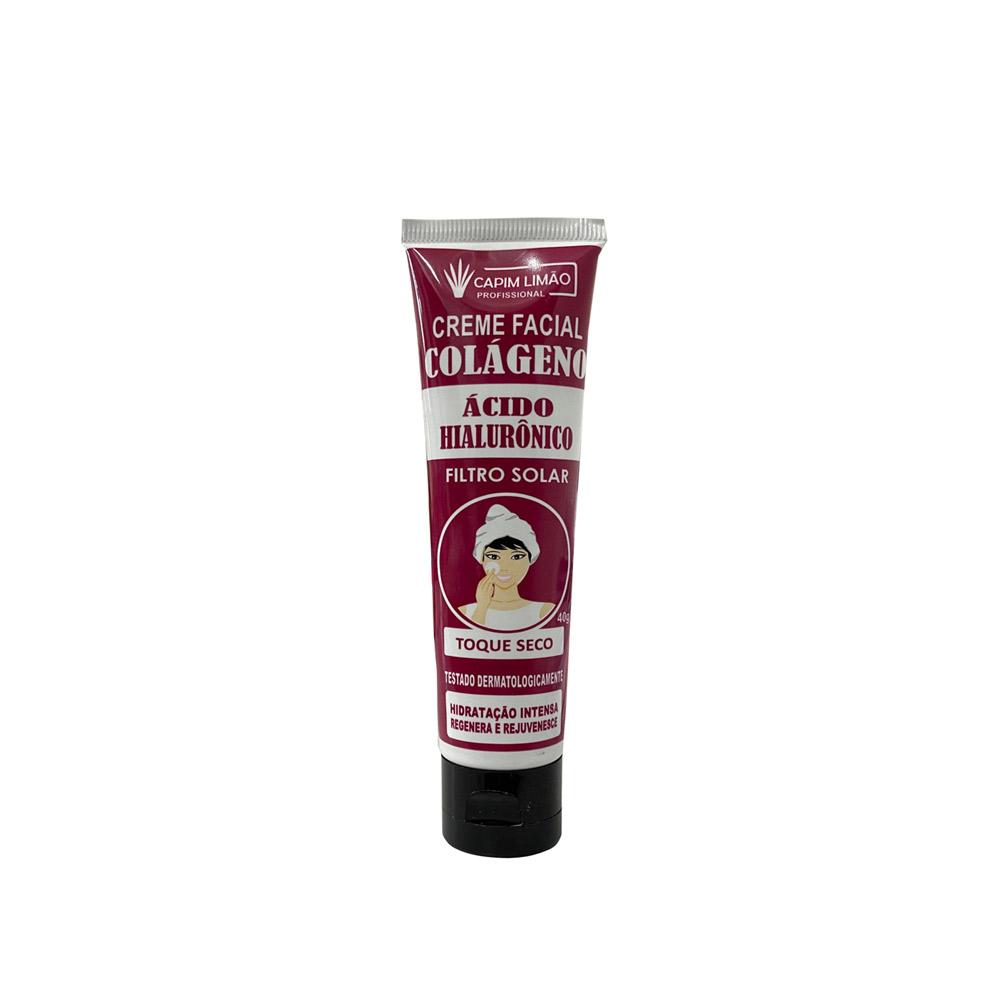 Capim Limão Creme Facial Ácido Hialurônico- 40g