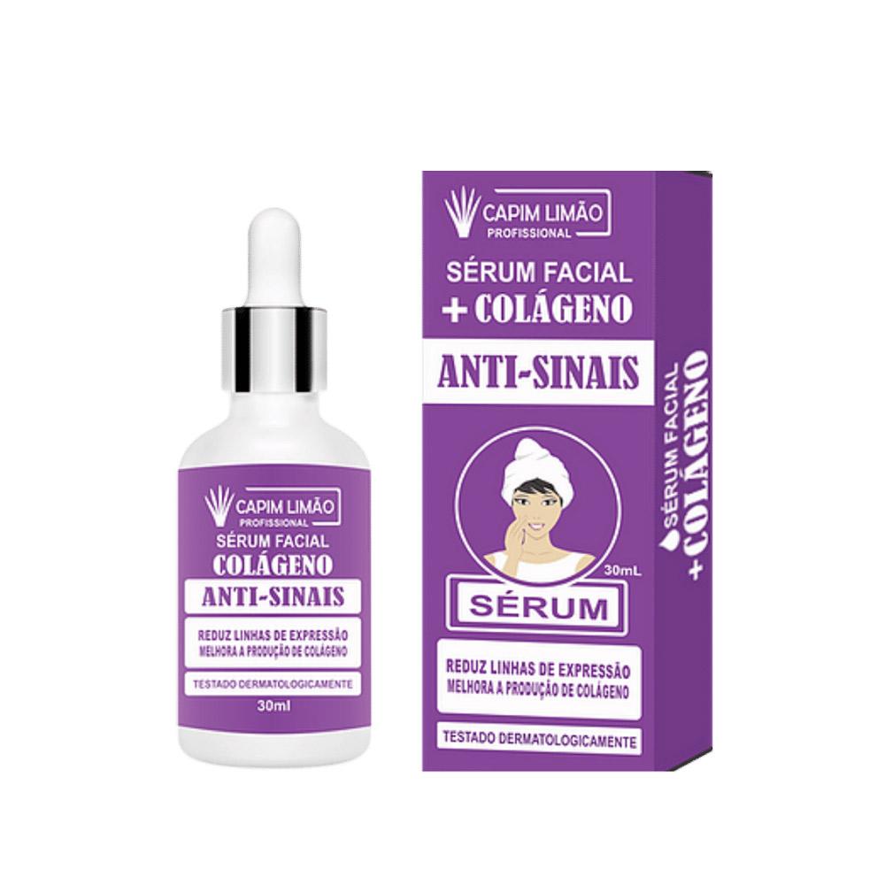 Capim Limão Sérum Facial Colágeno Ácido Hialurônico- 30ml
