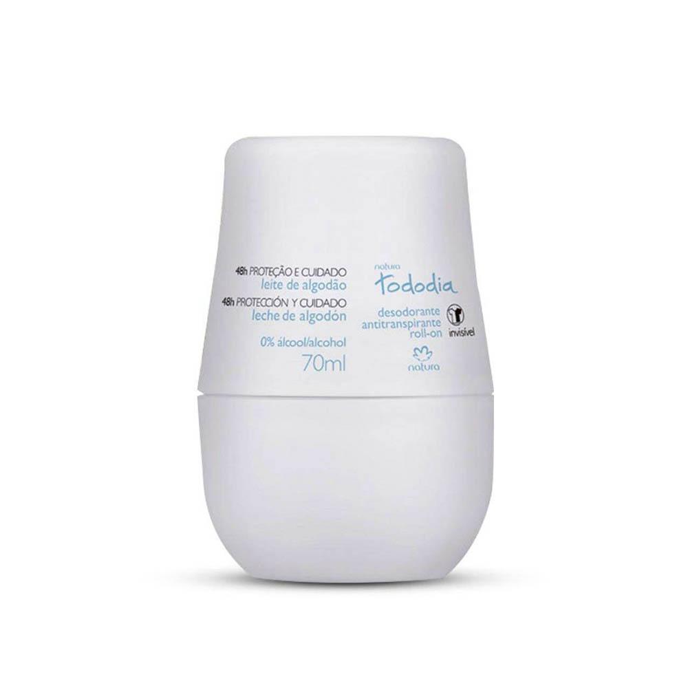Desodorante Antitranspirante Roll-On Tododia Leite de Algodão 70ml