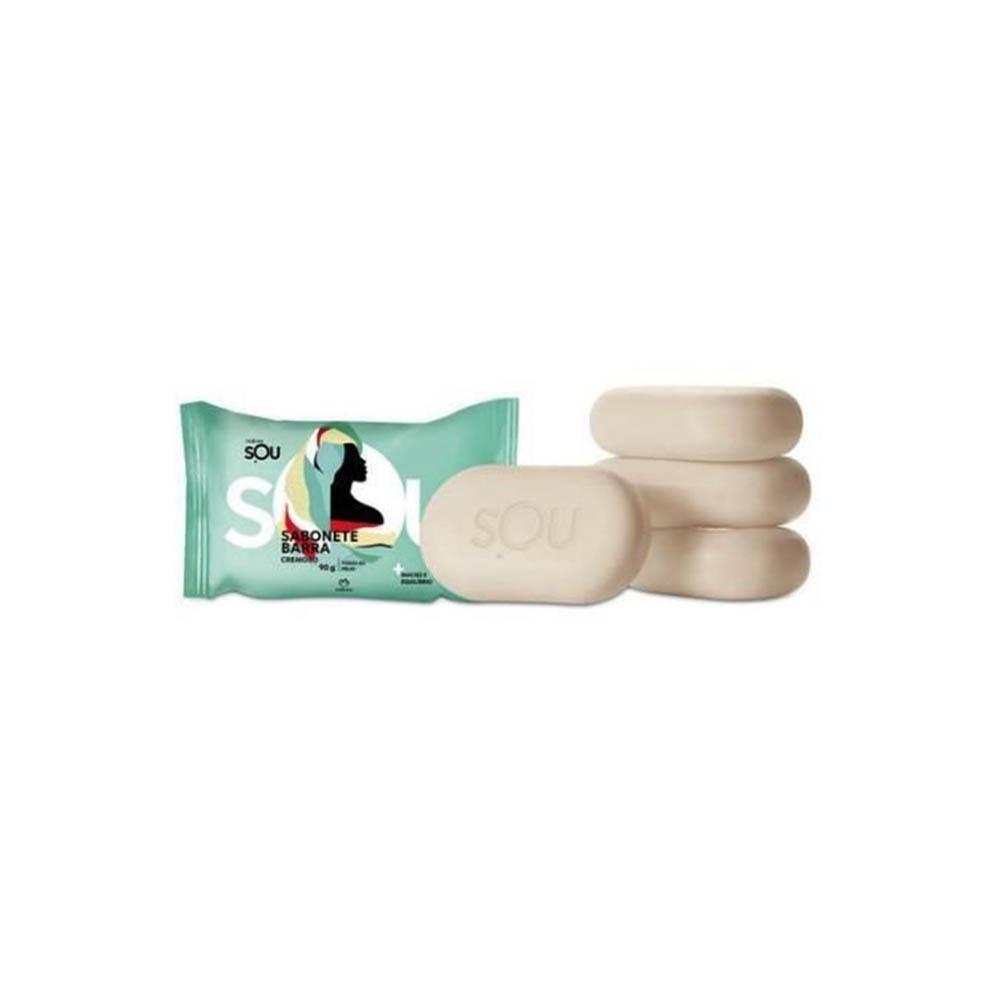 Sabonete Em Barra Cremoso Natura Sou 5un de 90g Cada