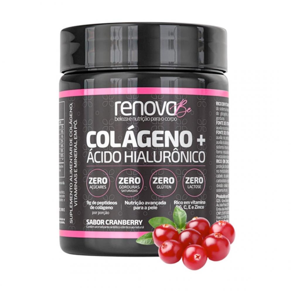 Colágeno + Ácido Hialurônico Renova Be - Cranberry 