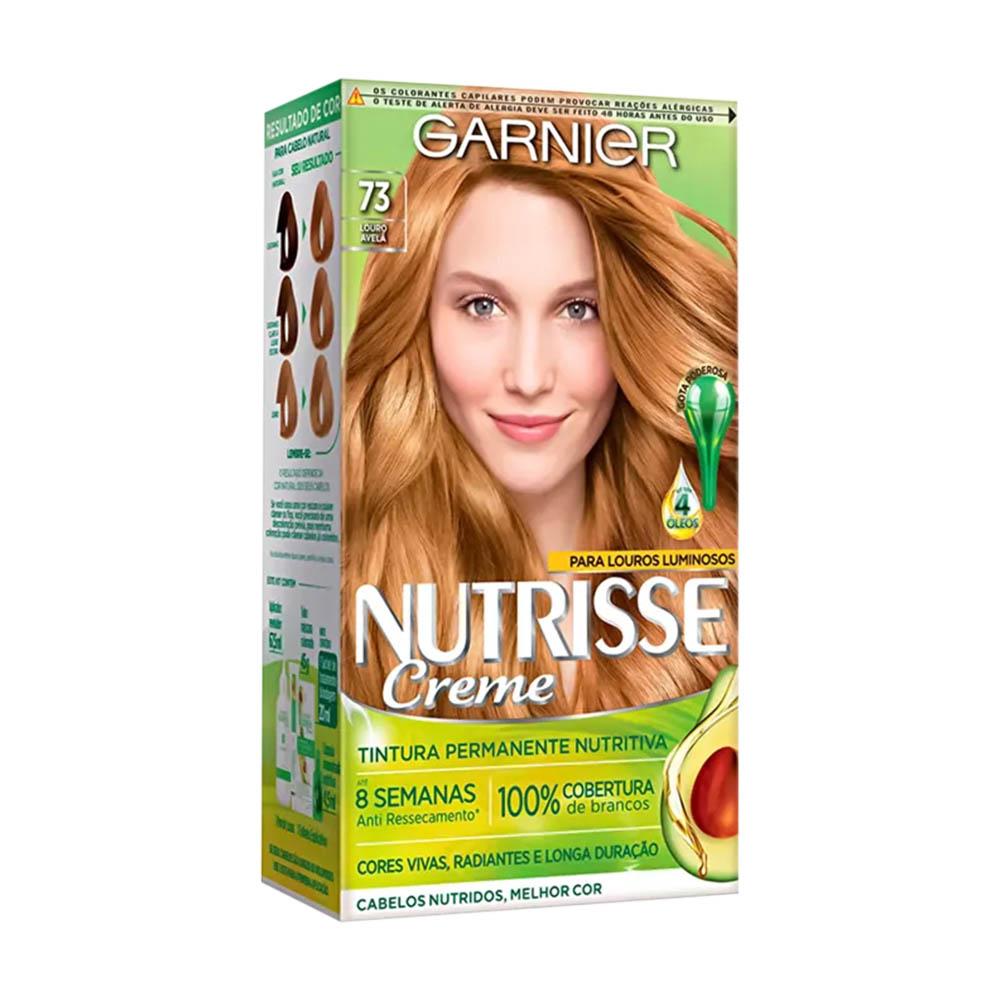 Coloração Garnier Nutrisse Creme 73 Louro Avelã