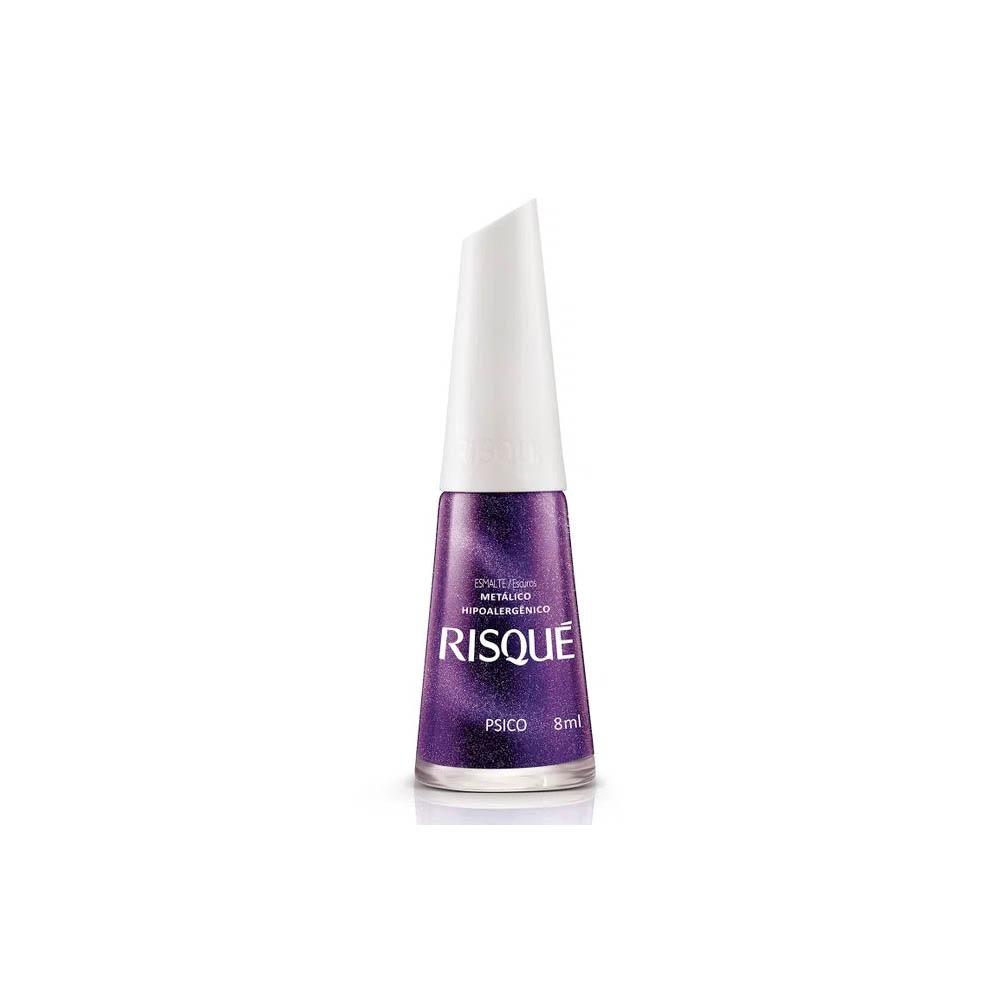 Esmalte Risqué Escuro Metálico Psico - 8ml