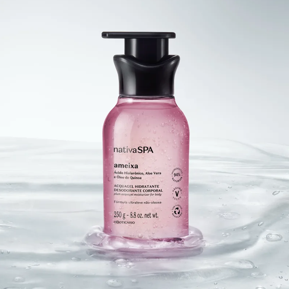 Boticário Acquagel Hidratante Desodorante Corporal Nativa Spa Ameixa - 250g