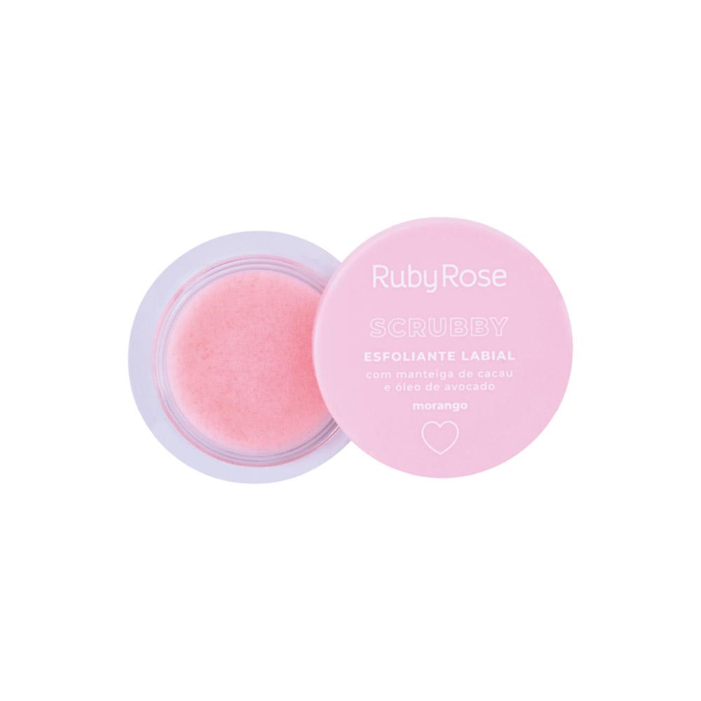  Esfoliante Labial Scrubby Morango - Ruby Rose 