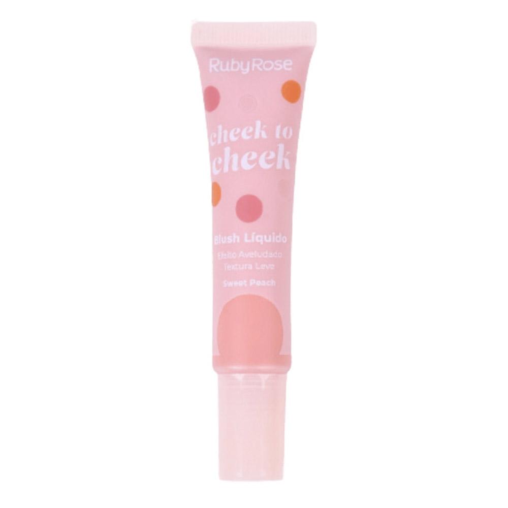 Blush Líquido Cheek To Cheek Sweet Peach Ruby Rose - Hb6116 