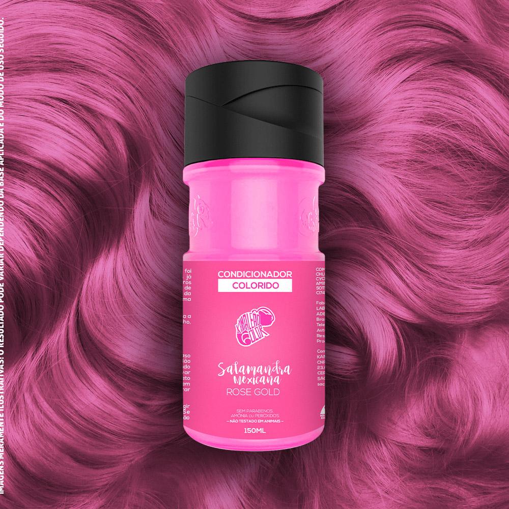 Kamaleão Color Condicionador Colorido Salamandra Mexicana Rose Gold - 150ml