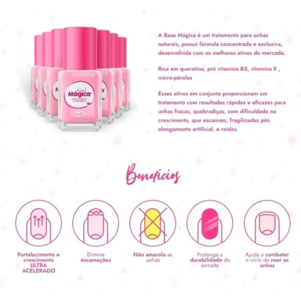 Base Mágica Para Unhas Menina Vaidosa - 10ml