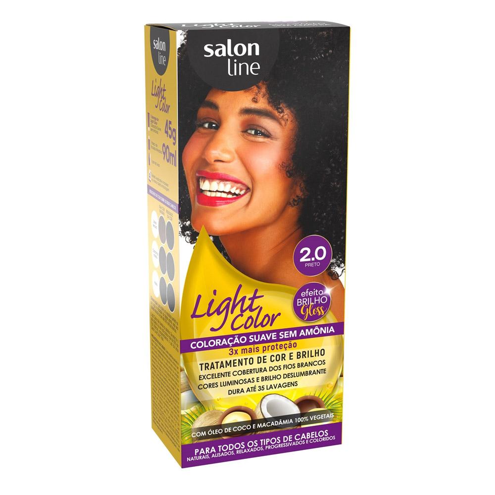 Tinta Light Color 2.0 Preto Salon Line