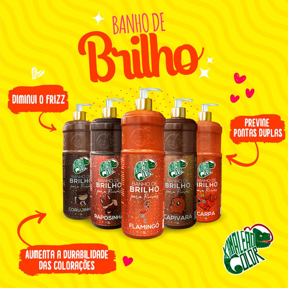 Banho de Brilho Para Ruivas da Kamaleão Color– Carpa 1l