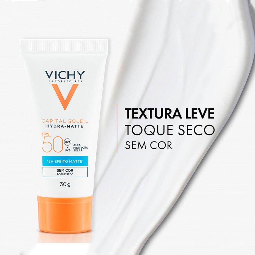 Protetor Solar Facial Vichy Hydra-matte Fps50 – 30ml