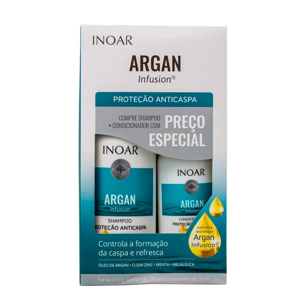 Kit Inoar Argan Infusion Proteção Anticaspa (2 Produtos)