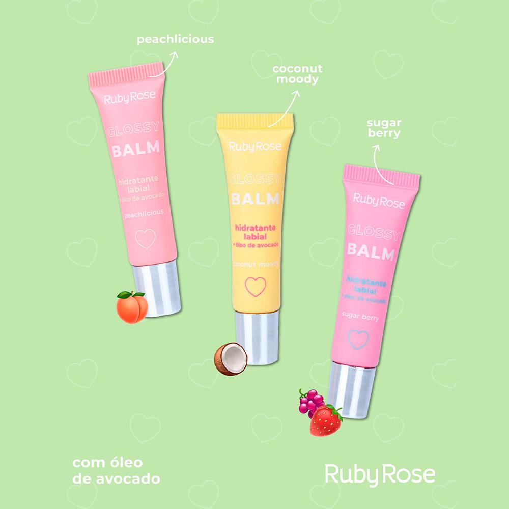 Glossy Balm Hidratante Labial Sugar Berry - Rubyrose
