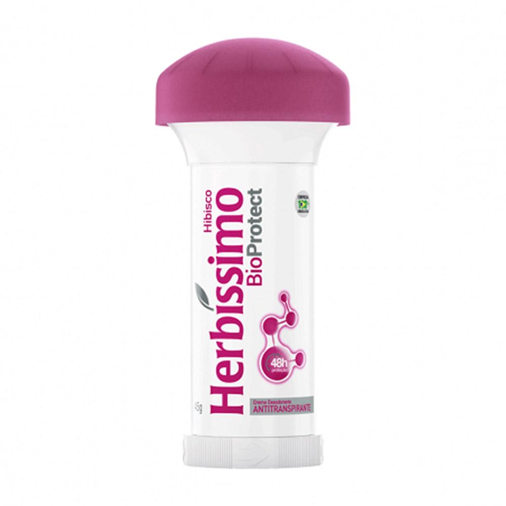 Creme Desodorante Herbíssimo Antiperspirante Bioprotect Hibisco- 45g
