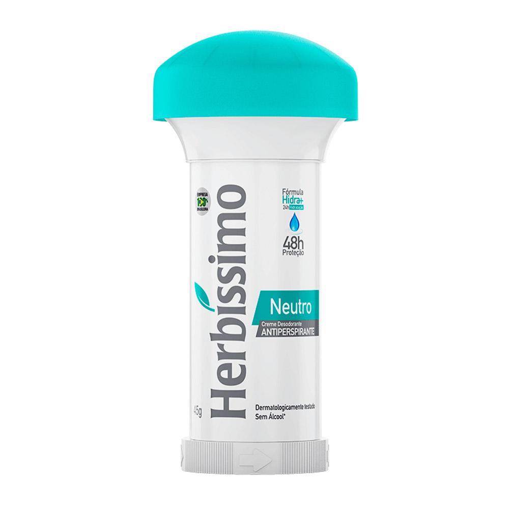 Creme Desodorante Herbíssimo Antiperspirante Stick Neutro- 45g