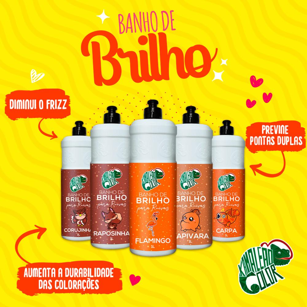 Banho de Brilho Para Ruivas da Kamaleão Color– Flamingo 1l
