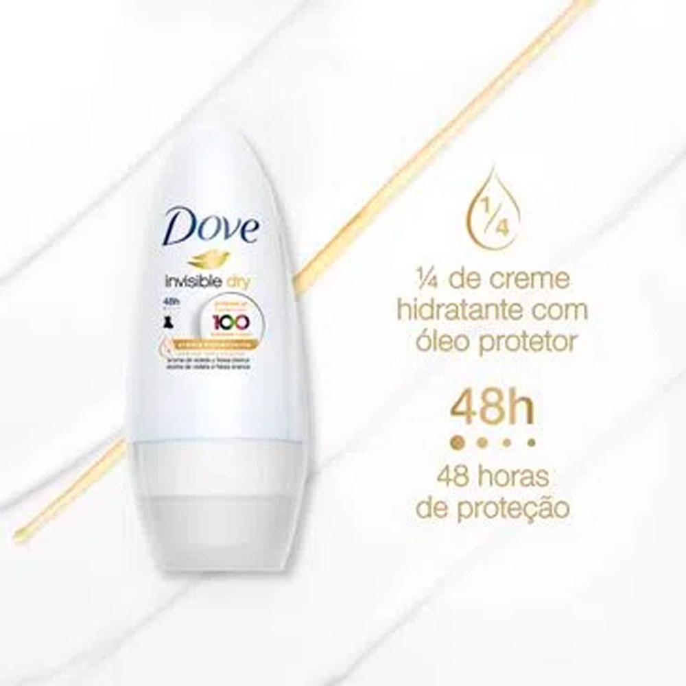 Desodorante Antitranspirante Roll On Dove Invisible Dry 50ml