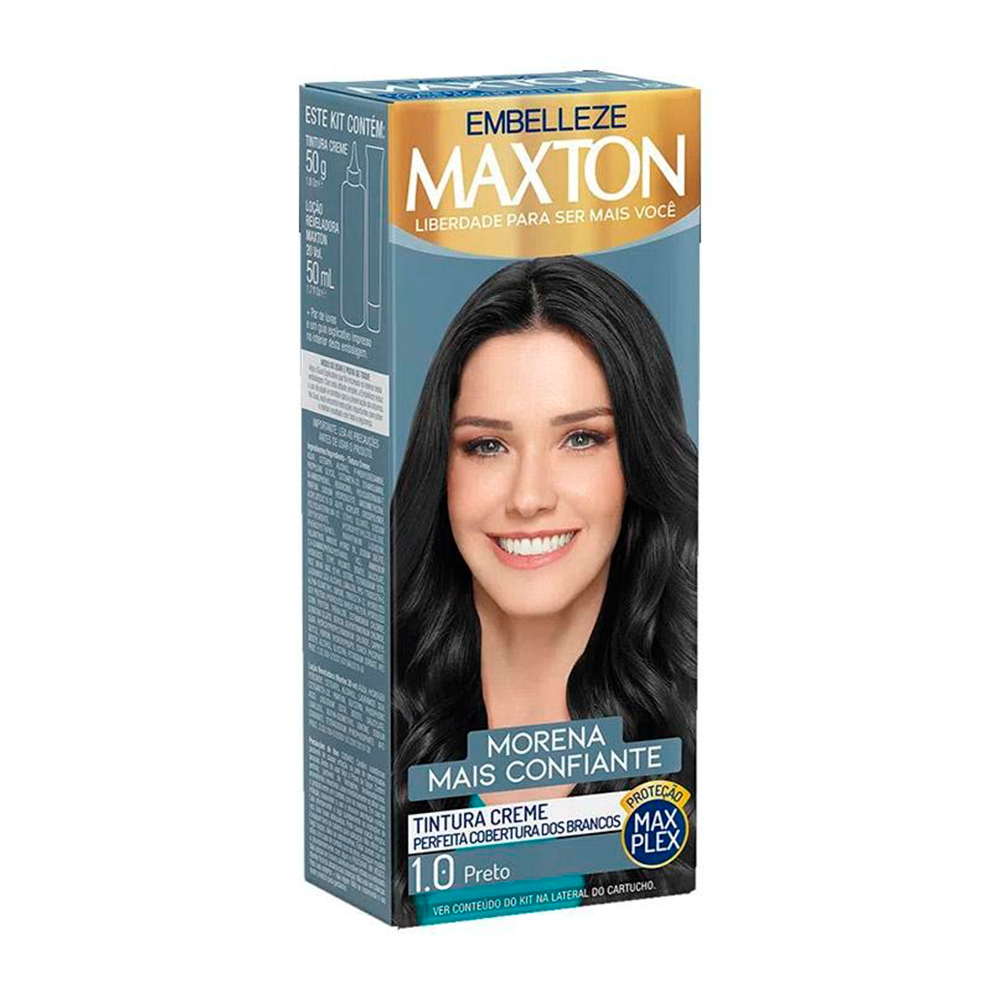 Coloração Maxton Morena Mais Confiante -1.0 Preto