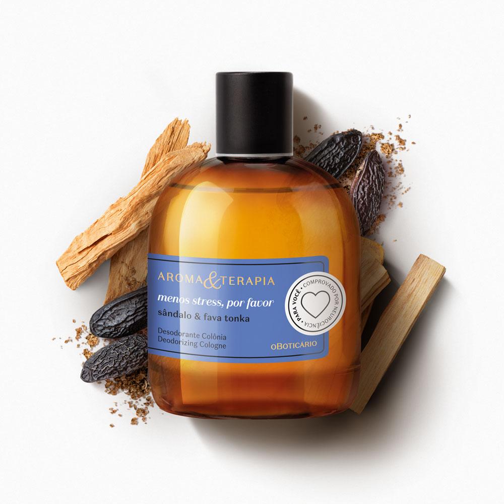 Boticário Aroma e Terapia Menos Stress, Por Favor Desodorante Colônia -75ml
