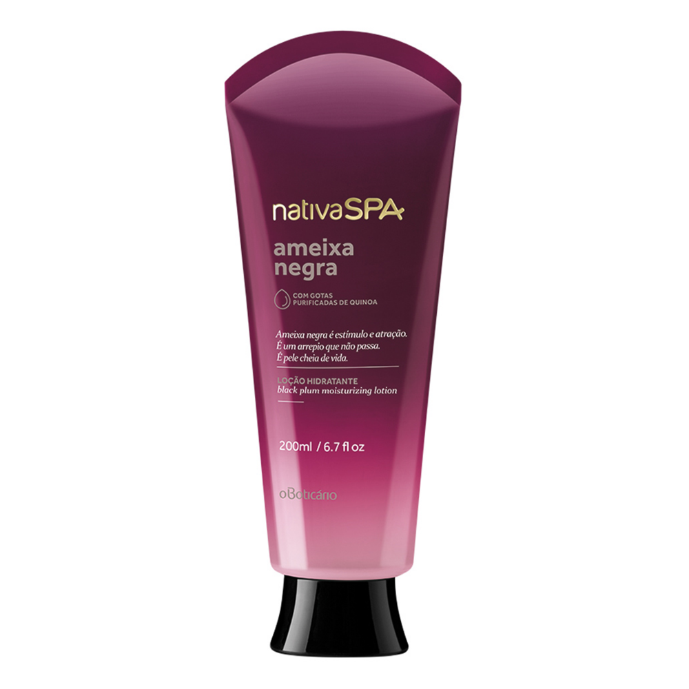 Loção Hidratante Desodorante Corporal Oboticário Nativa Spa Ameixa Negra - 200ml