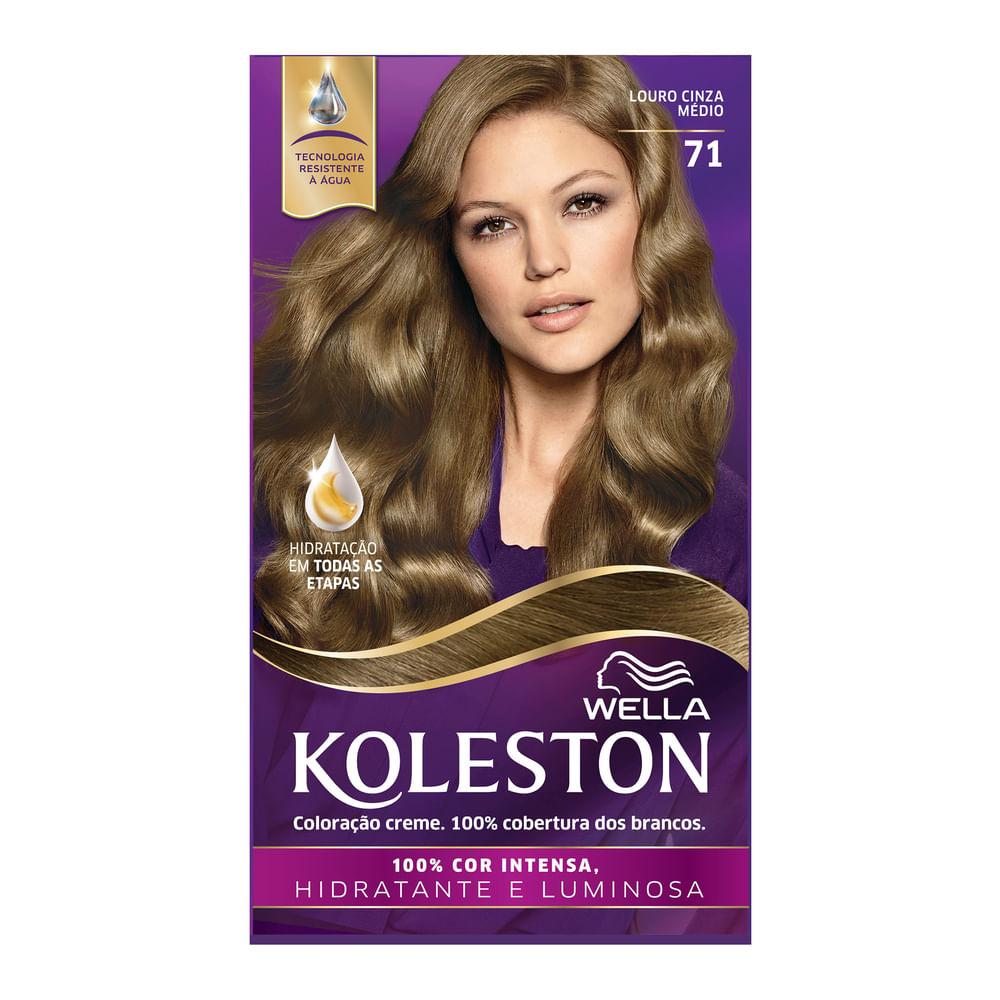 Coloração Koleston Wella- 71 Louro Cinza Médio