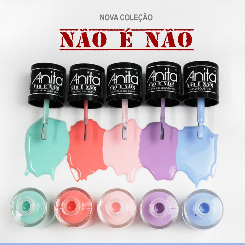 Esmalte Anita Coleção Não É Não Com 5 Cores