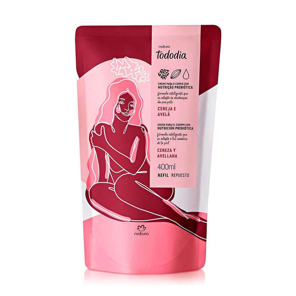 Natura Tododia Cereja e Avelã Refil Creme Para O Corpo- 400ml