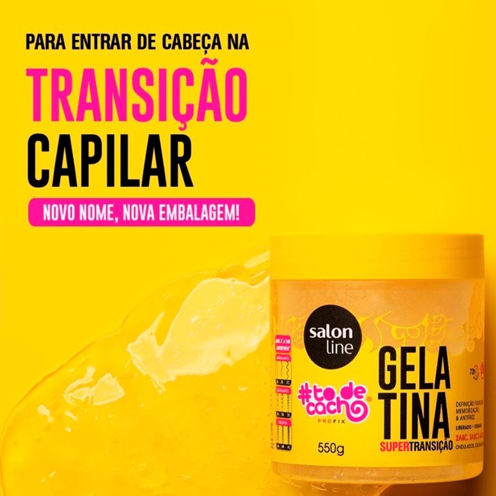 Gelatina #todecacho Super Transição Capilar Salon Line - 550g