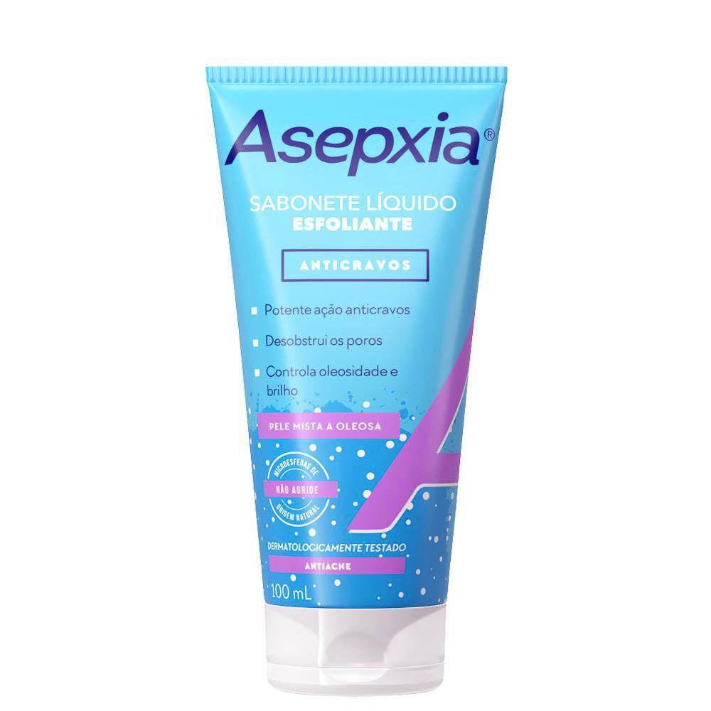 Asepxia Sabonete Líquido Esfoliante Antiacne- 100ml
