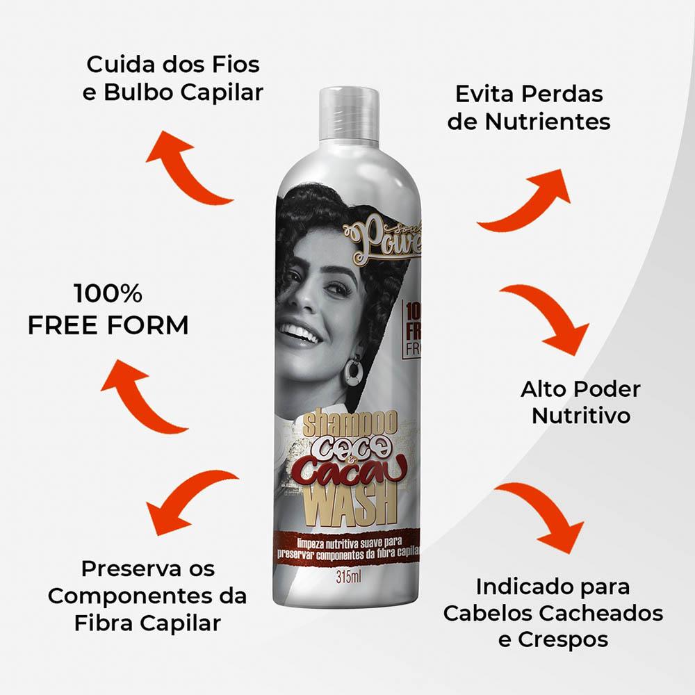 Kit Soul Power Coco e Cacau Tratamento Completo
