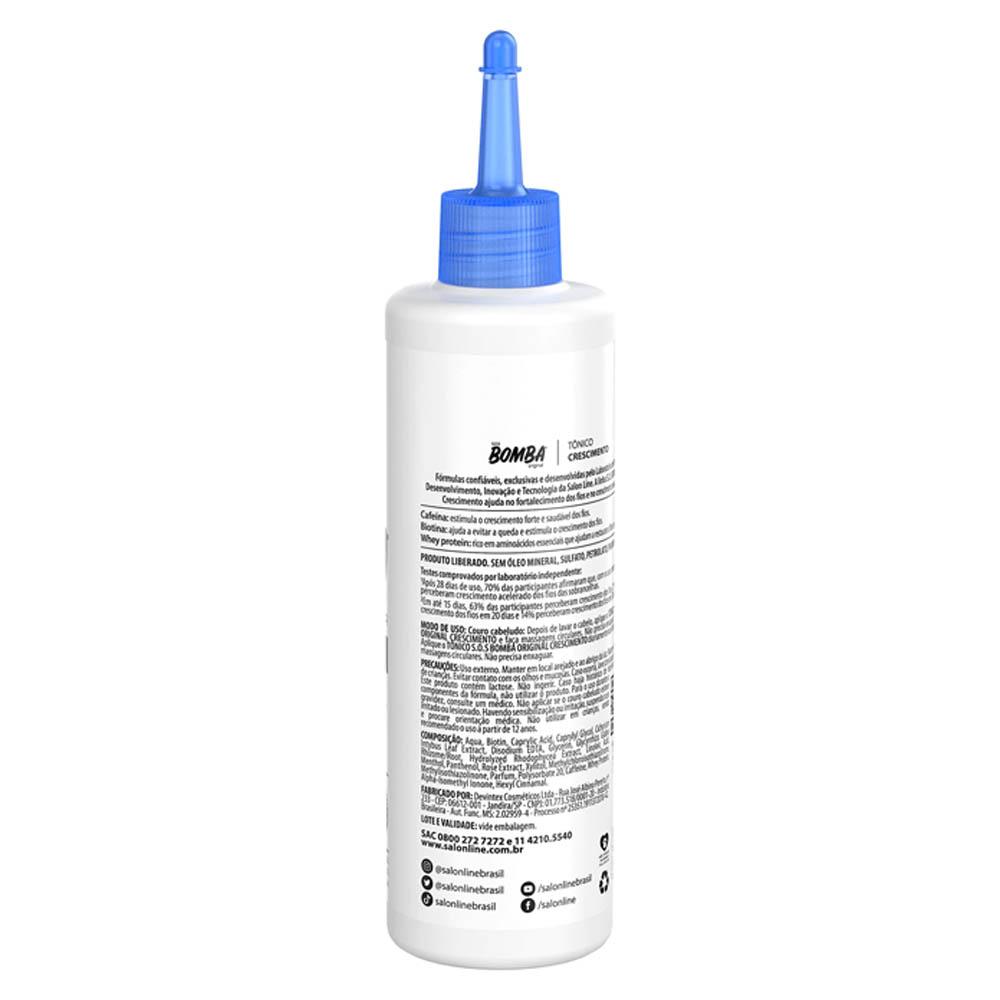 Tônico Fortalecedor Sos Bomba Crescimento Acelerado Salon Line - 100ml