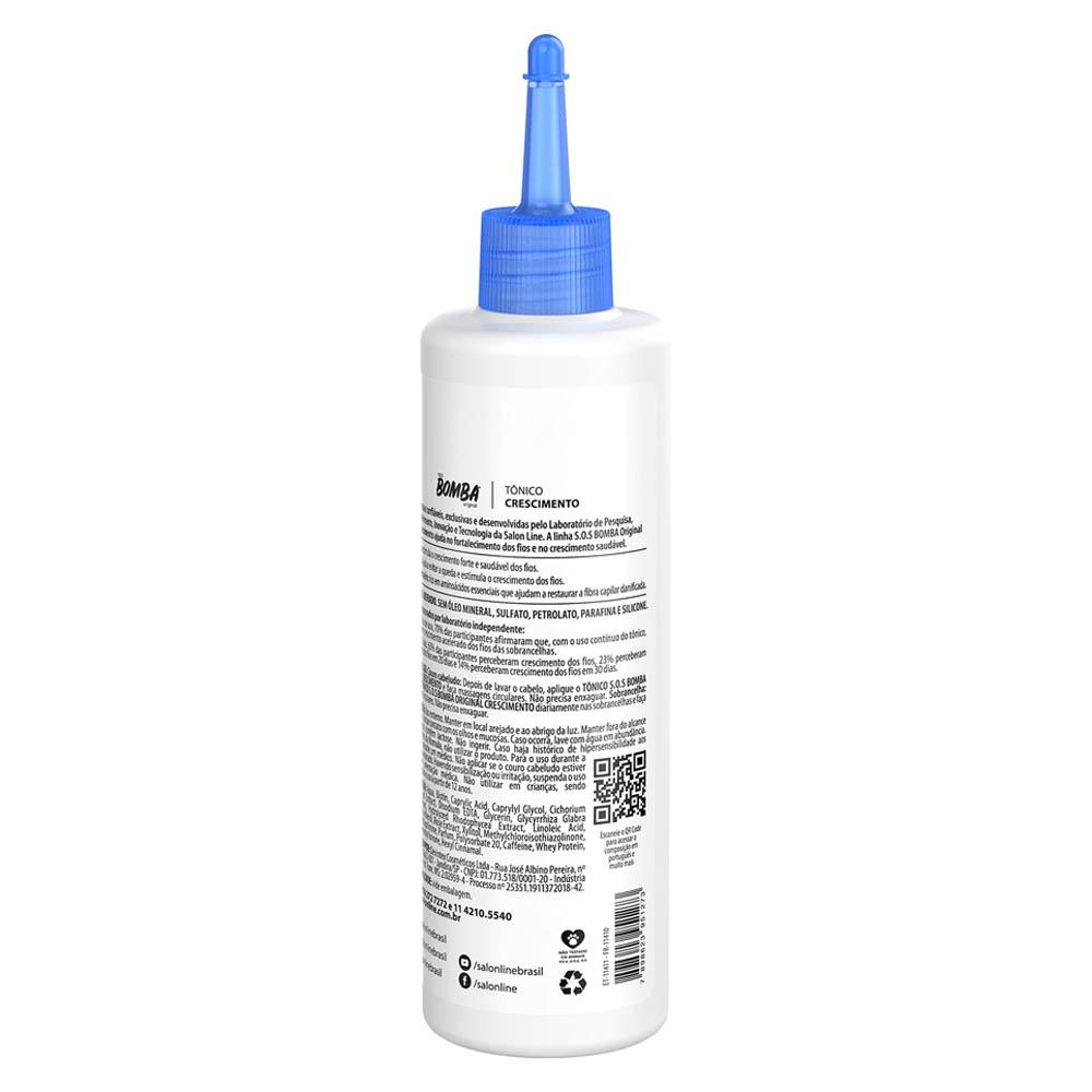 Tônico Fortalecedor Sos Bomba Crescimento Acelerado Salon Line - 100ml