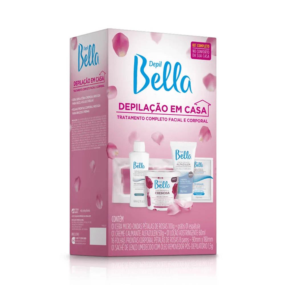 Depil Bella Kit Para Depilação Em Casa Facial e Corporal