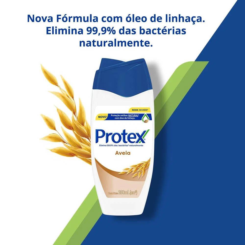 Protex Sabonete Líquido Antibacteriano Para Corpo Aveia - 250ml