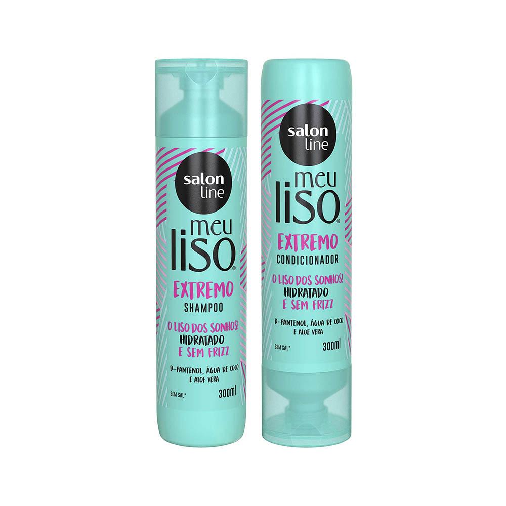 Kit Shampoo e Condicionador Meu Liso Extremo - Salon Line 
