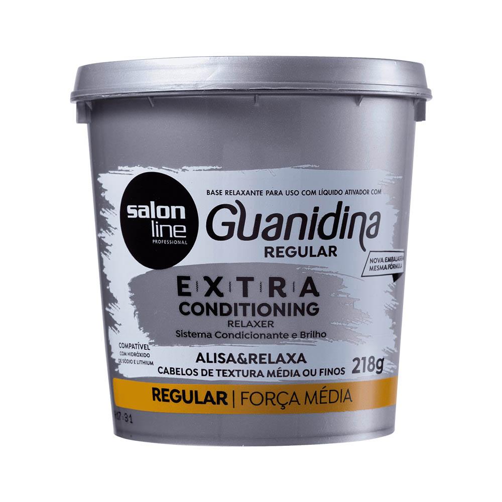 Guanidina Extra Conditioning Regular Alisa e Relaxa Salon Line - 218g