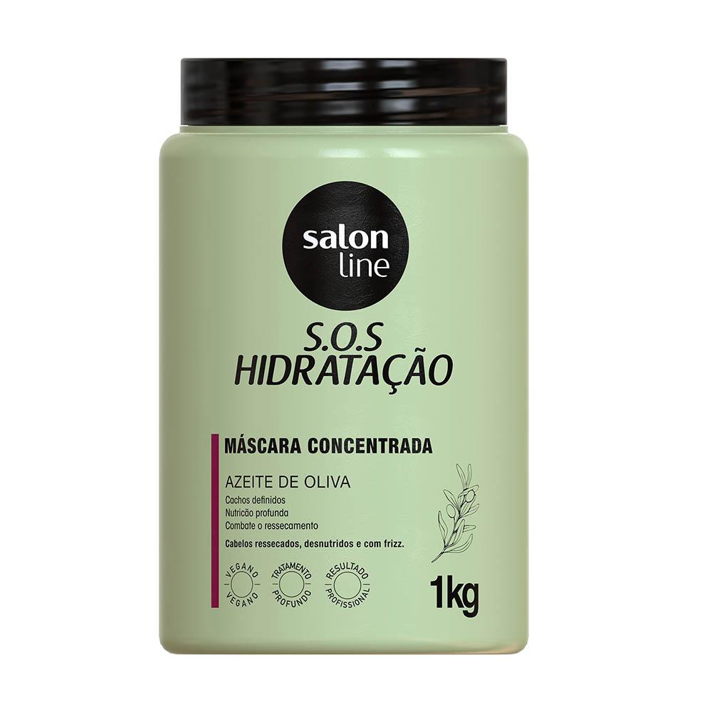 Máscara Sos Hidratação Azeite de Oliva Salon Line - 1kg