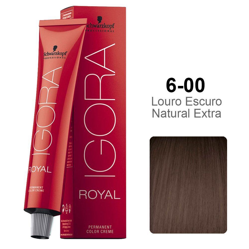 Coloração Igora Royal 6-00 Louro Escuro Natural Extra - 60g