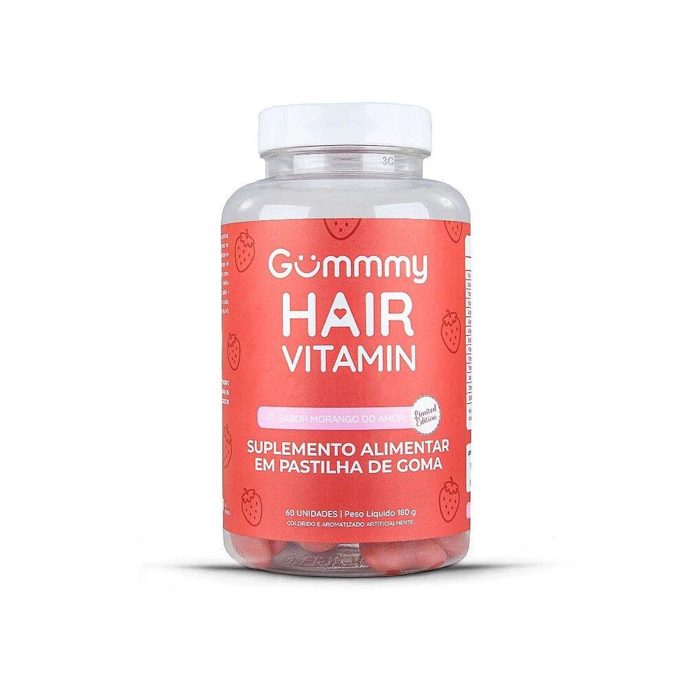Gummmy Hair Vitamin Sabor Morango do Amor -180g