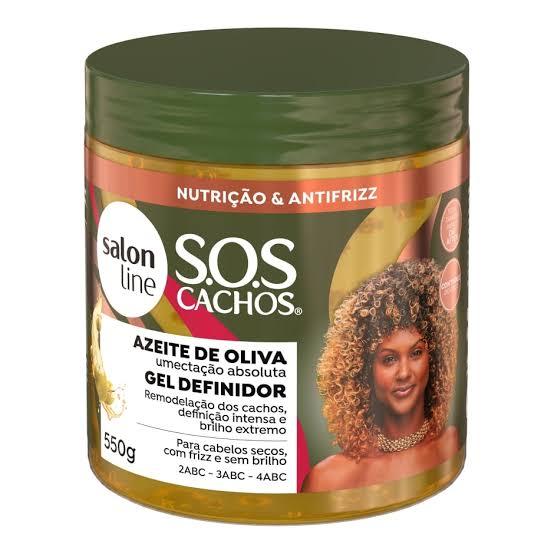 Gel Definidor SOS Cachos Azeite de Oliva Salon Line 550g