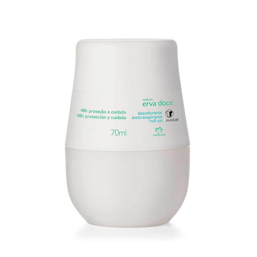 Desodorante Antitranspirante Roll-on Erva Doce Natura - 70ml