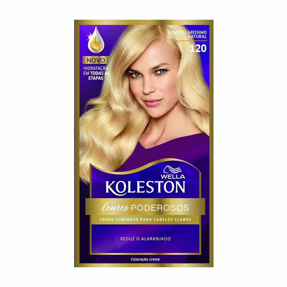 Coloração Koleston Wella - 120 Louro Claríssimo Natural